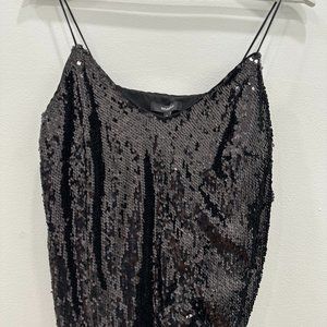 Black Sequin Top